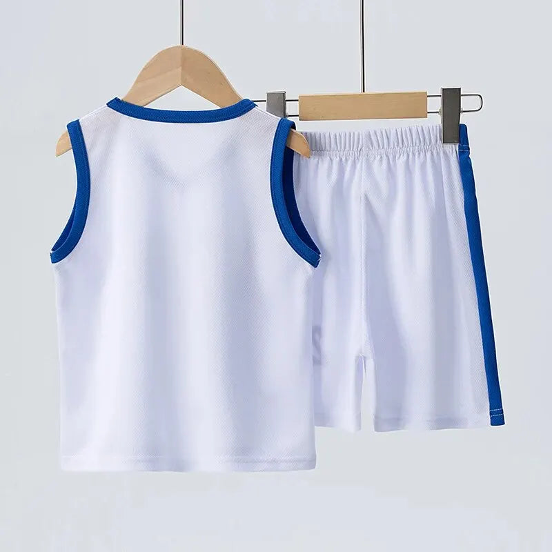 Athletic Boys / Girls 23 Sports Vest & Shorts Set