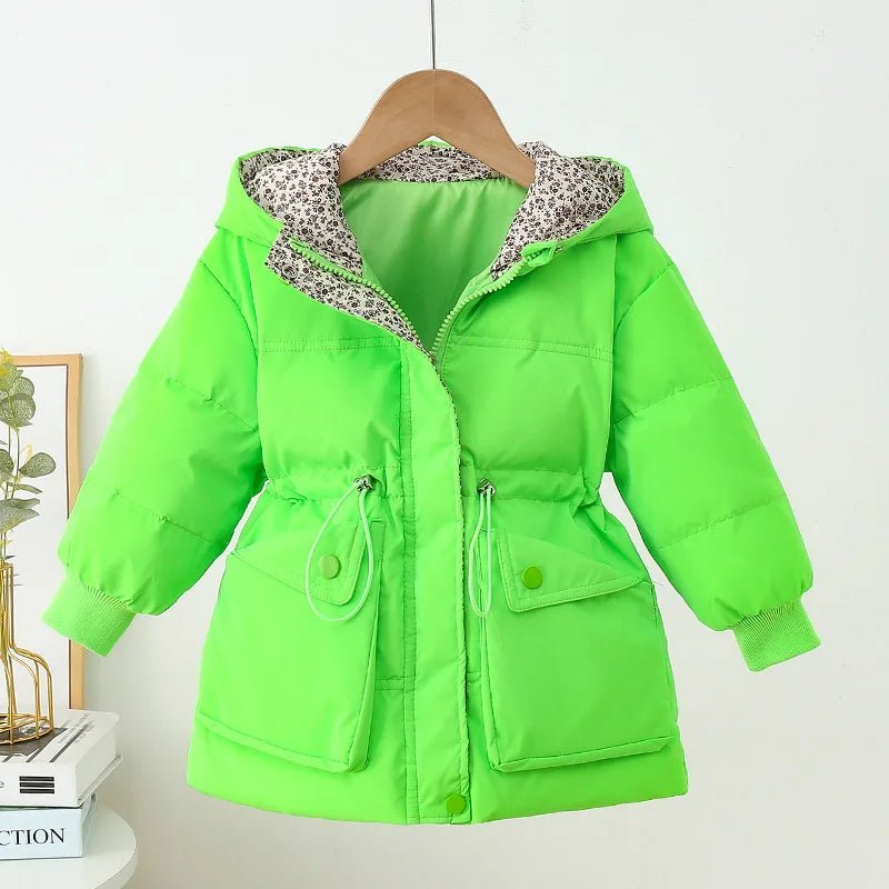 2-7 Years Girls Winter Duck Down Coat