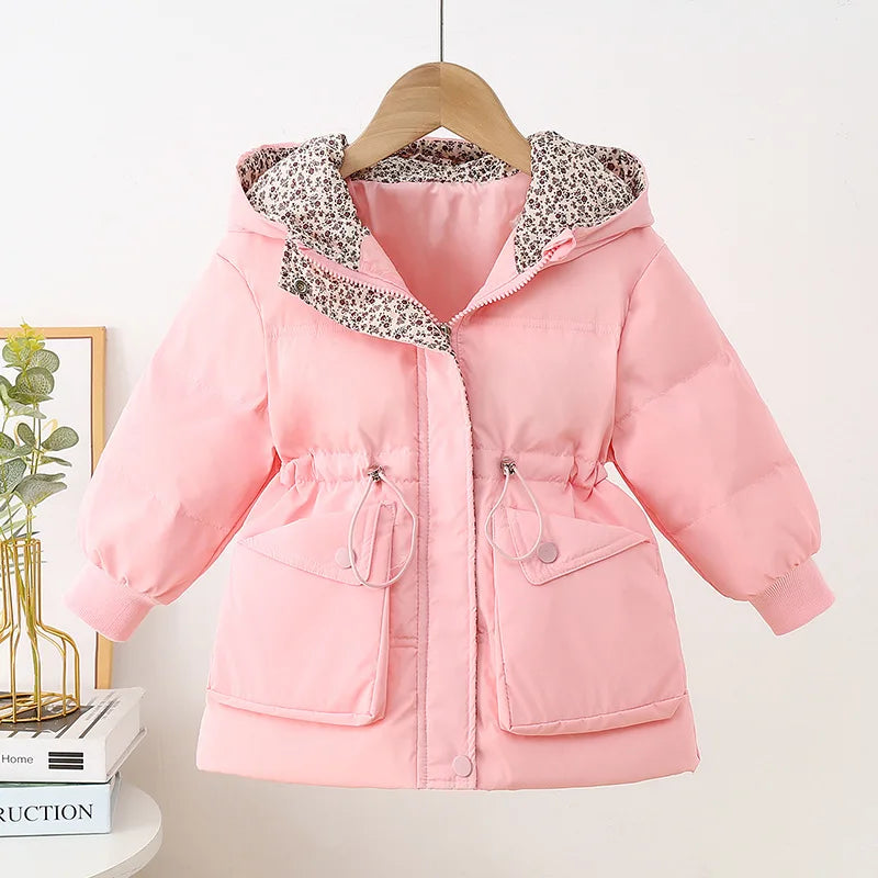 2-7 Years Girls Winter Duck Down Coat